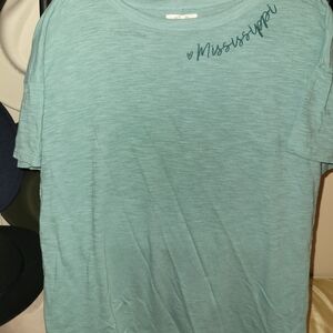 Maurices Teal Mississippi Short Sleeve Tee Size 0x